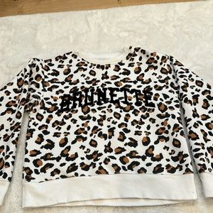 Brunette The Label Cheetah / Leopard Print Sweated xs/s